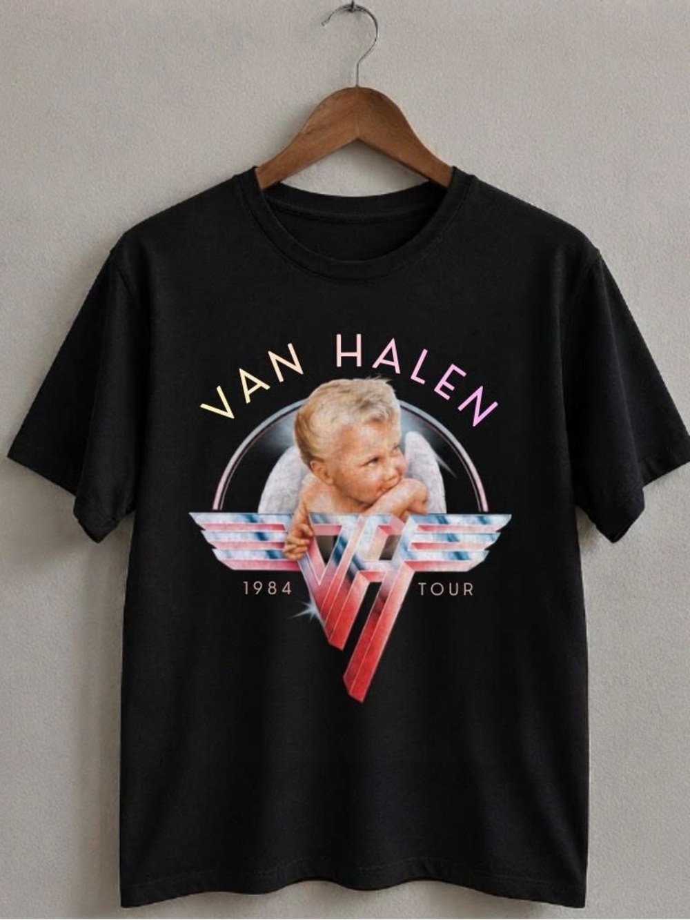 Van Halen Tour Retro Classic Rock Band Graphic T-Shirt